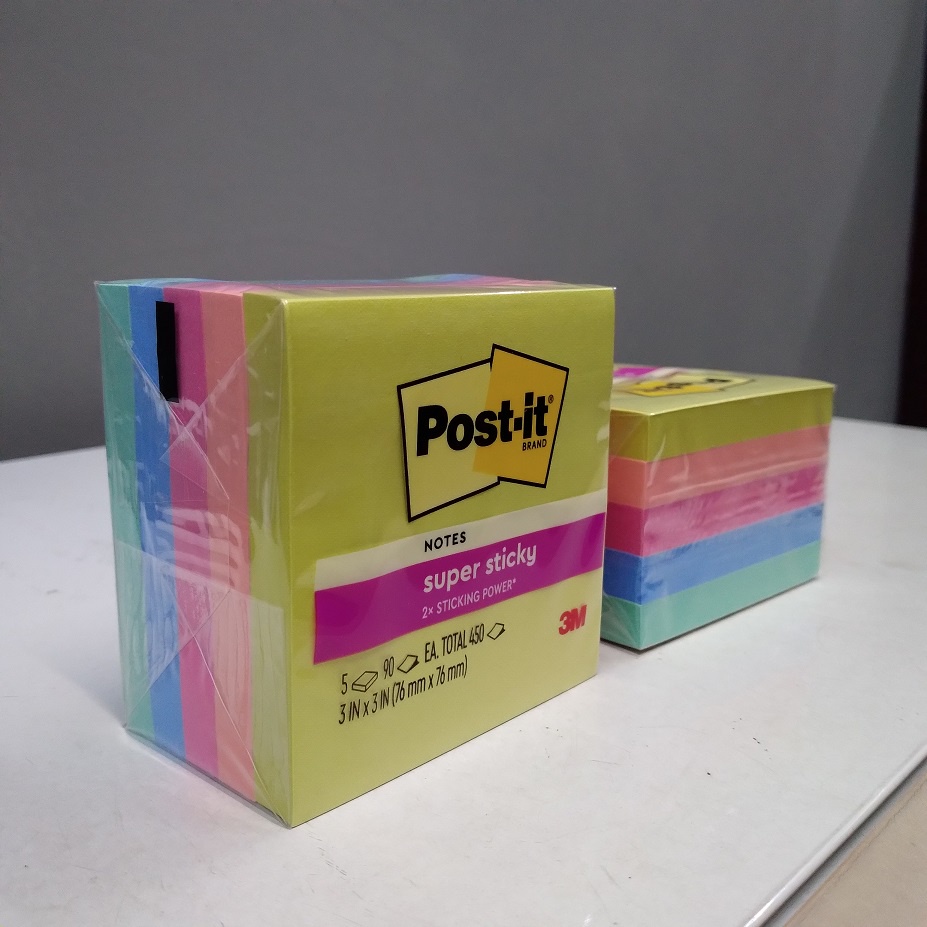 

3M Post It Super Sticky Notes 654-5SSJOY 3 inch x 3 inch RB6