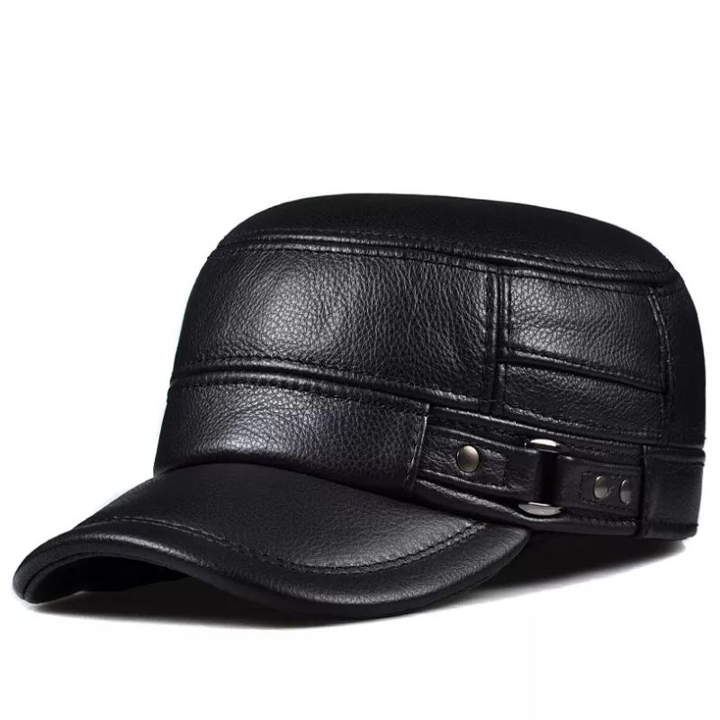 topi komando kulit asli domba