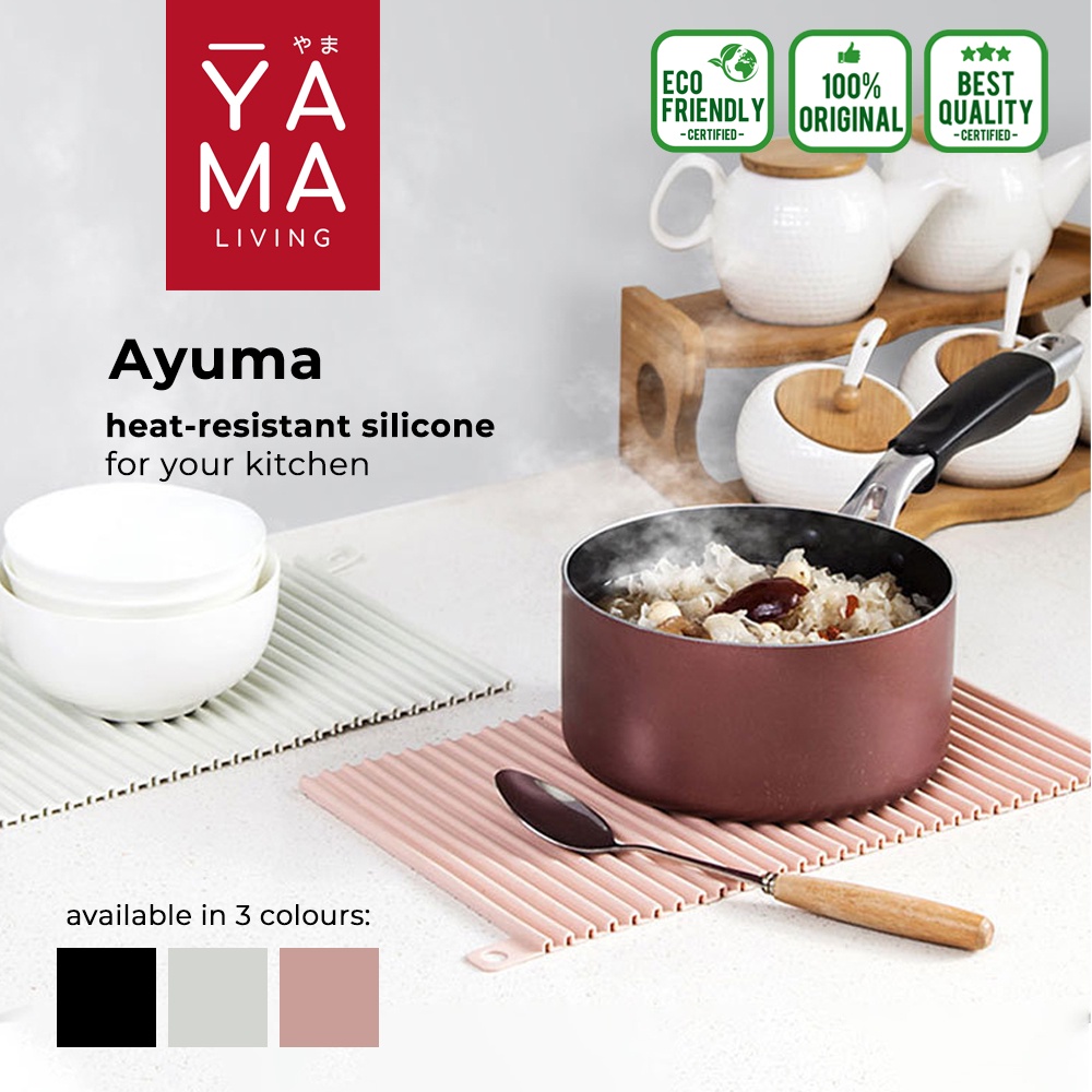 YAMA AYUMA Kitchen Silicone Pad Alas Panci Dapur Silikon Lentur Serbaguna Anti Panas Peniris Piring Sink