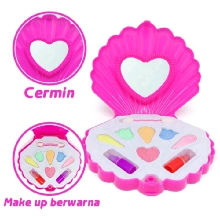 Mainan Anak Make Up Bentuk Kerang HD128 /Mainan Make Up Anak Ukuran Besar