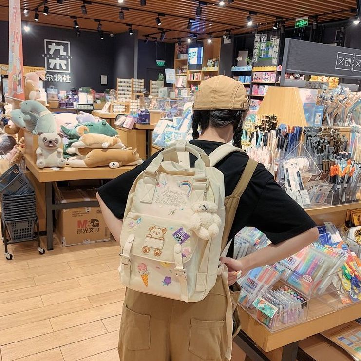 Sera unicorn gadis hati ransel ins tas sekolah lucu dan tampan super hot perempuan Harajuku ulzzang ransel mahasiswa