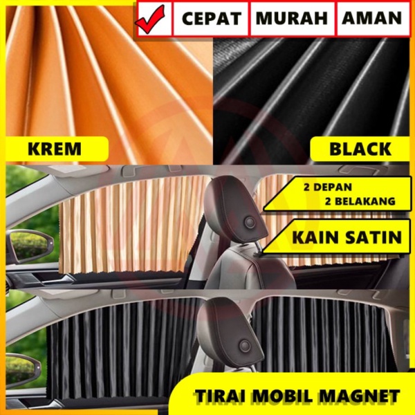 Dijual GORDEN JENDELA MOBIL TIRAI JENDELA MOBIL SUNSHIELD JENDELA MOBIL 4PCS - Hitam Limited