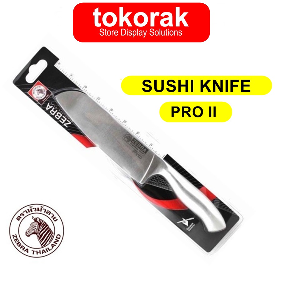 ZEBRA SUSHI KNIFE PRO 7 INCH 100249 PISAU SUSHI PISAU DAPUR STAINLESS