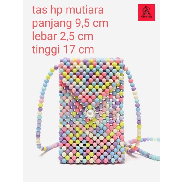 TAS HP MUTIARA /TAS BEADS BAG /TAS MANIK MANIK /TAS VIRAL