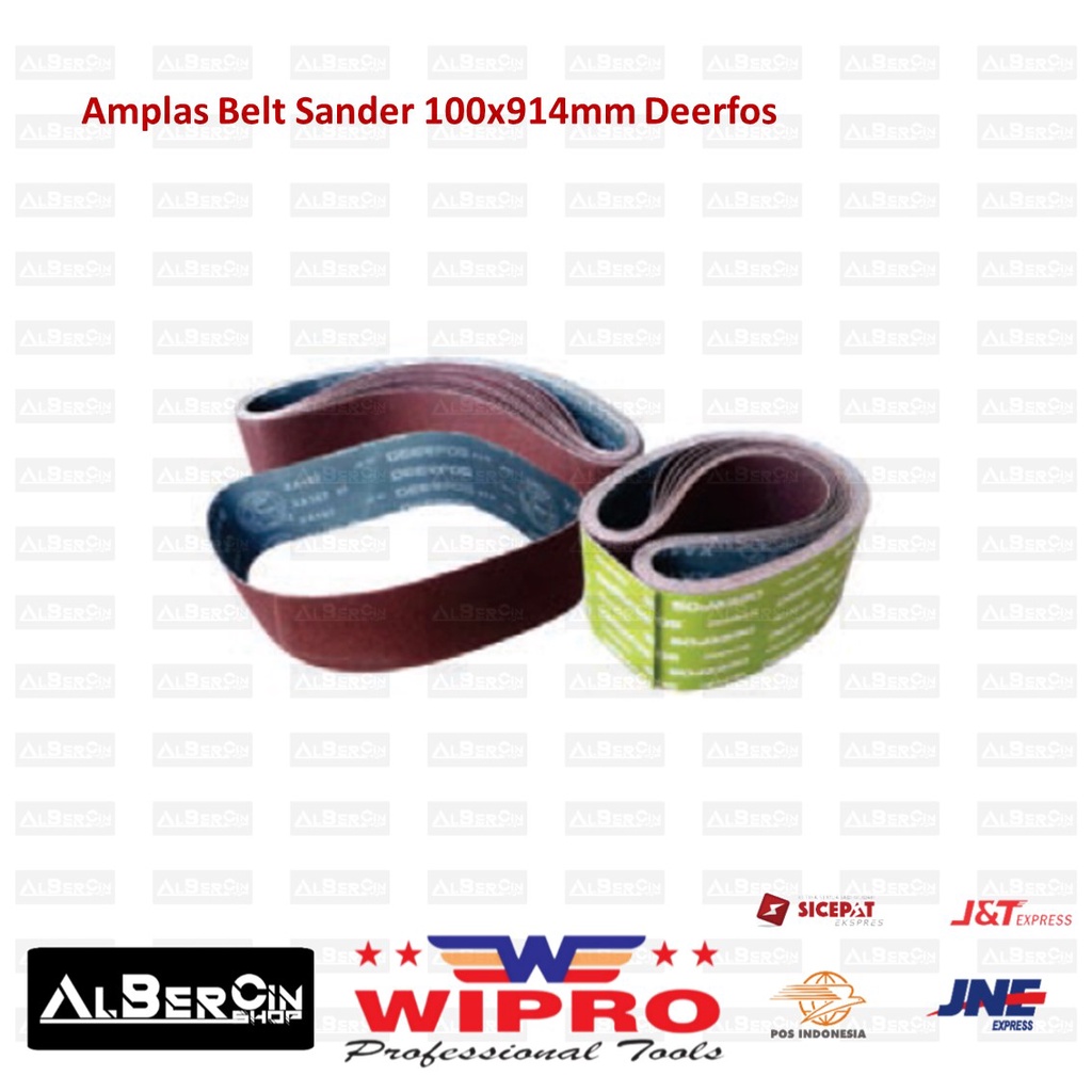 Amplas Belt Sander ukuran 100x914mm 100mm x 914mm DeerFos Grit 150