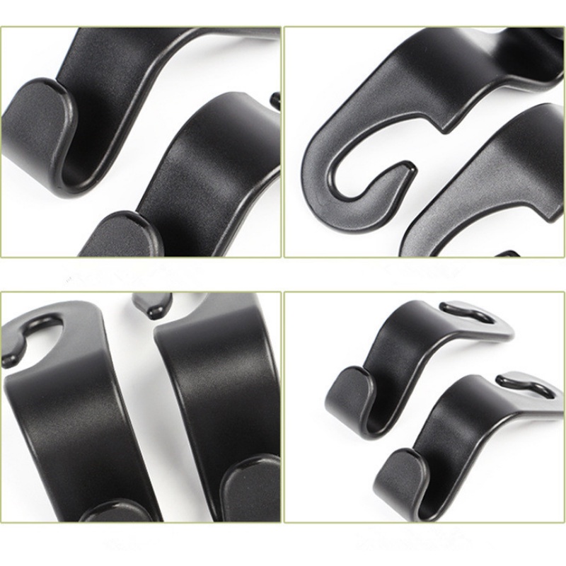 2pcs Kait Gantungan Tas / Dompet / Pakaian Untuk Sandaran Kepala Jok Mobil