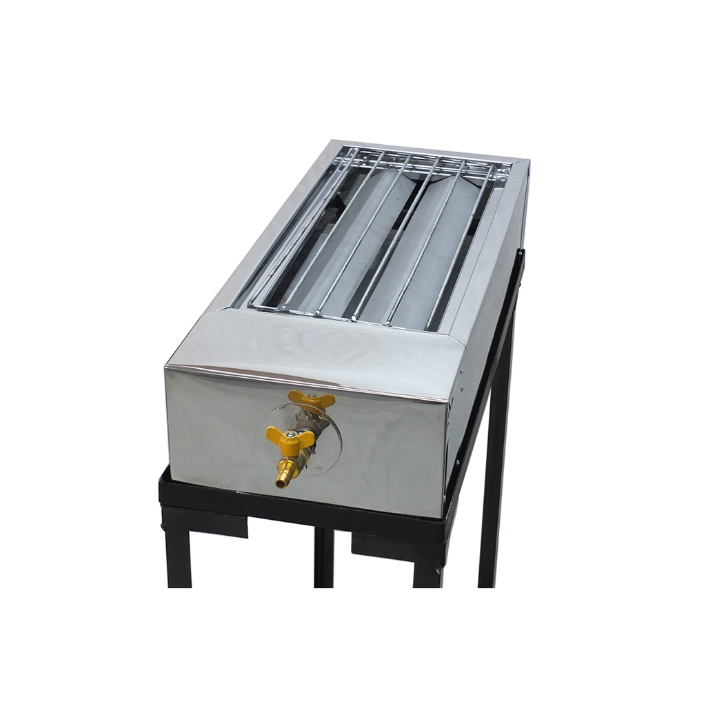 Panggangan Sate Gas Stainless + Kaki Panggangan