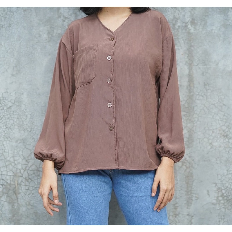 GFS HEVA CRINCLE BLOUSE