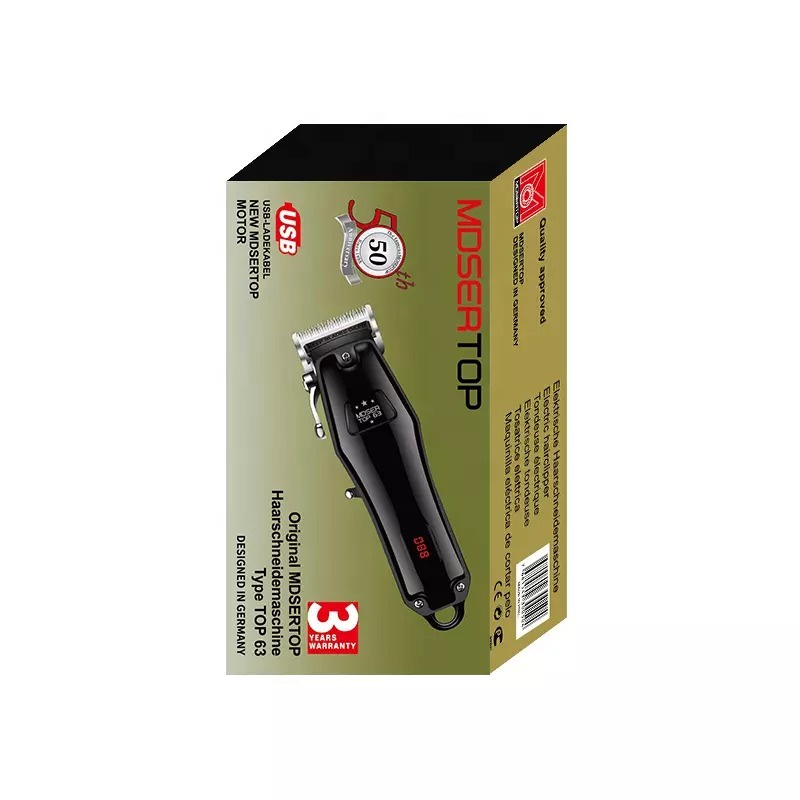 MDSERTOP 63 TOP 63 Alat Cukur Rambut Cukuran CAS Baterei 2000 mah Hair Clipper by Kemei for germany design