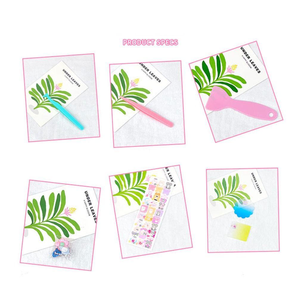 Agustin Goo Card Set Lucu Handbag Dekorasi Bahan Paket Scrapbook Decor Pinset Disc Kecil Stationery Tangan Akun DIY Craft Album Foto Goo Card Bahan Paket