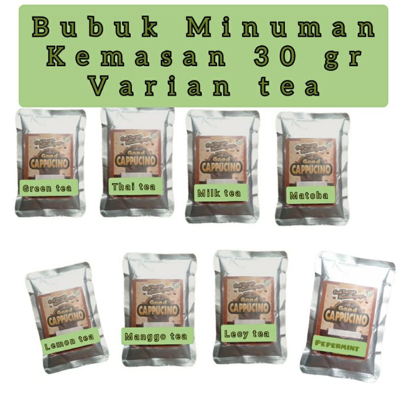 

Bubuk Minuman Bobba es blend milkshake Kekinian Varian Tea Kemasan 30 gram