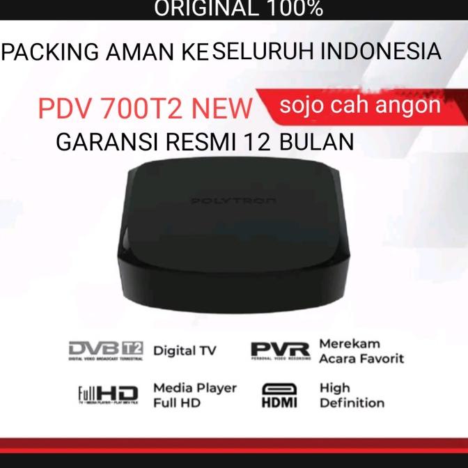 Set Top Box Polytron Pdv 700T2 Stb Dvb T2 Siaran Tv Digital Original