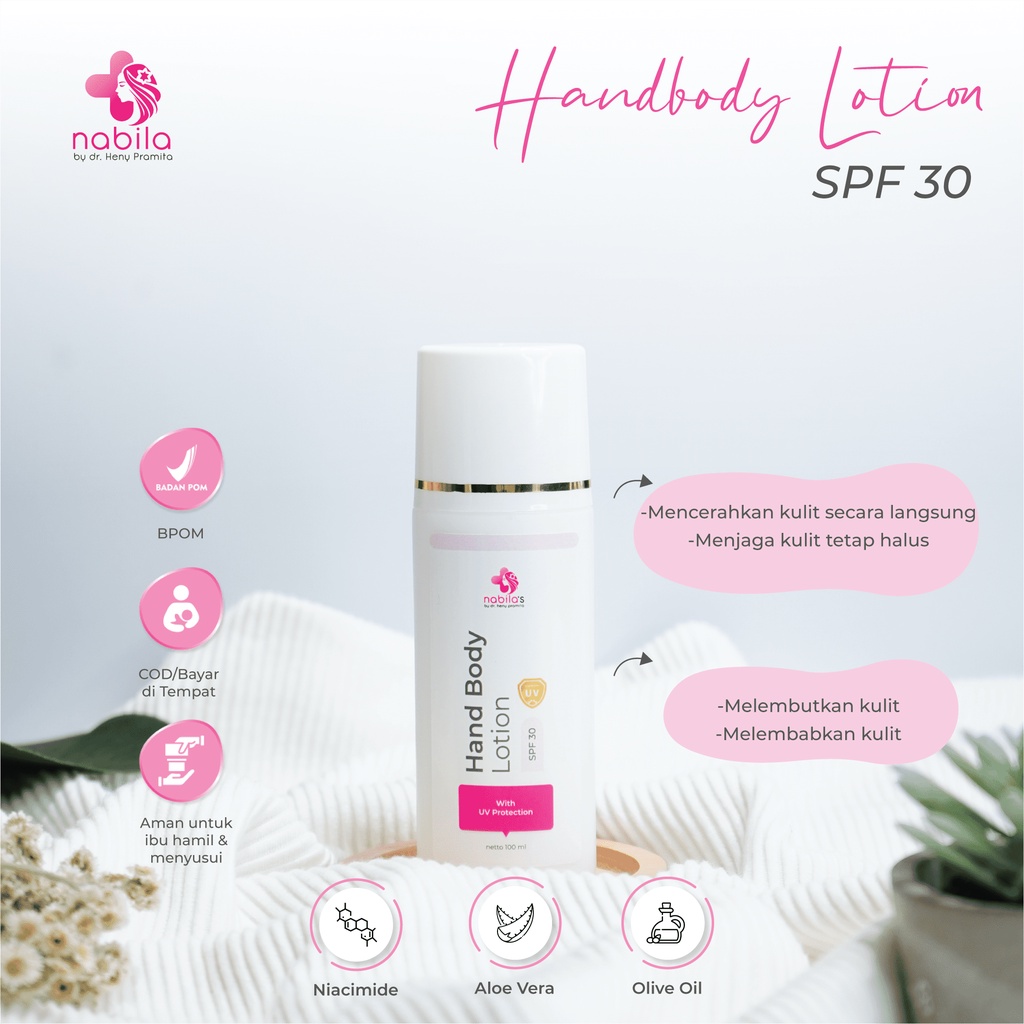 WHITENING BODY LOTION SPF30 120 ML | NABILA | NABILA SKINCARE | NABILASKINCARE