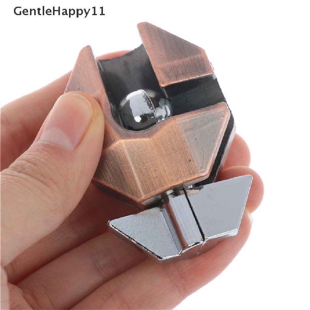 Gentlehappy Turtle Alloy Shell Lock Puzzle Klasik Metal Asah Otak Tes IQ Mainan id