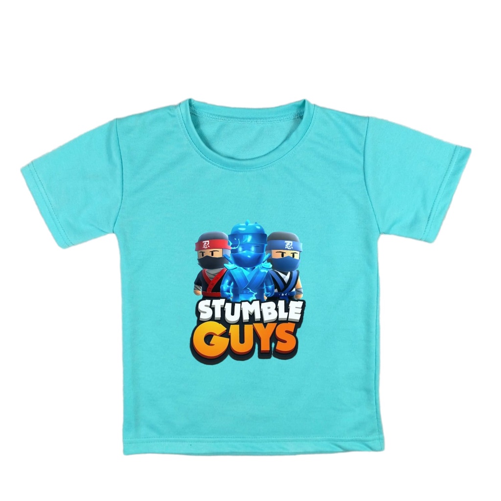 Atasan Baju Kaos Anak Stumble Guys Lava Laki Laki Perempuan Umur 2 - 10 Tahun K210