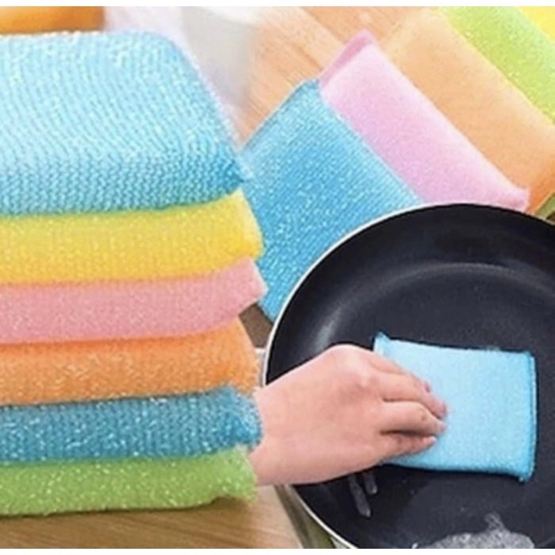 Spon Cuci Piring Sponge Spons Busa Gosok Diswash Scouring Cleaning Pad Panci