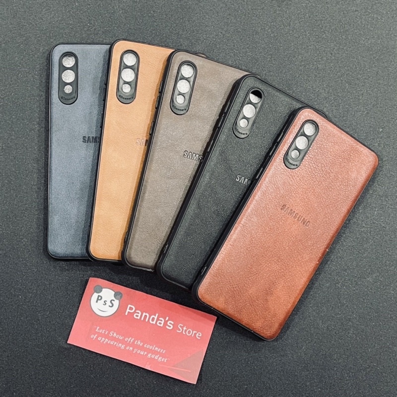 Leather Case Samsung A02 / M02 Softcase Kulit Elegan Casing Slim Fit