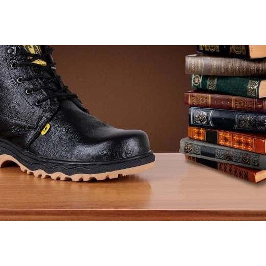 sepatu caterpillar kulit sapi asli