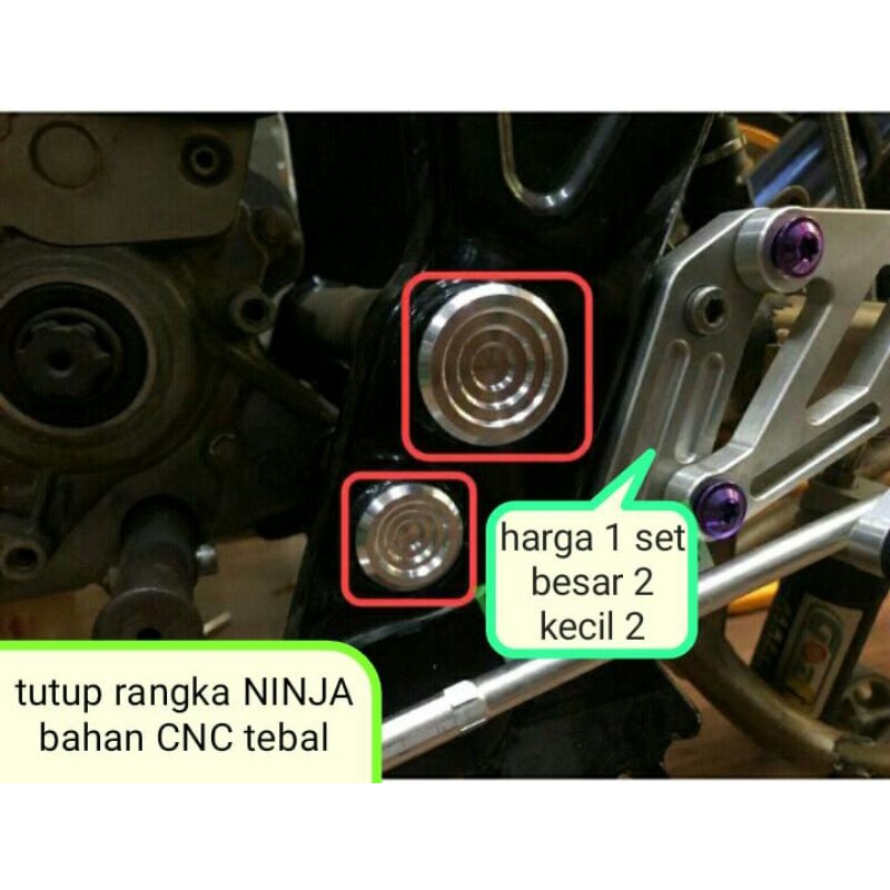 Tutup rangka NINJA bahan CNC tebal, ninja R ninja RR serpico SS SsR duocup koinan coinan frame rangka ninja