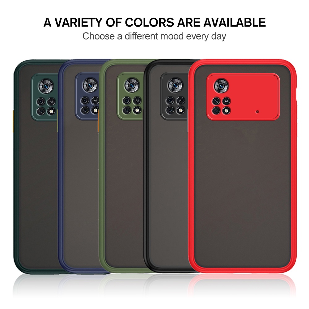 Case POCO M4 PRO AERO Colored Frosted Matte Softcase Armor Bumper