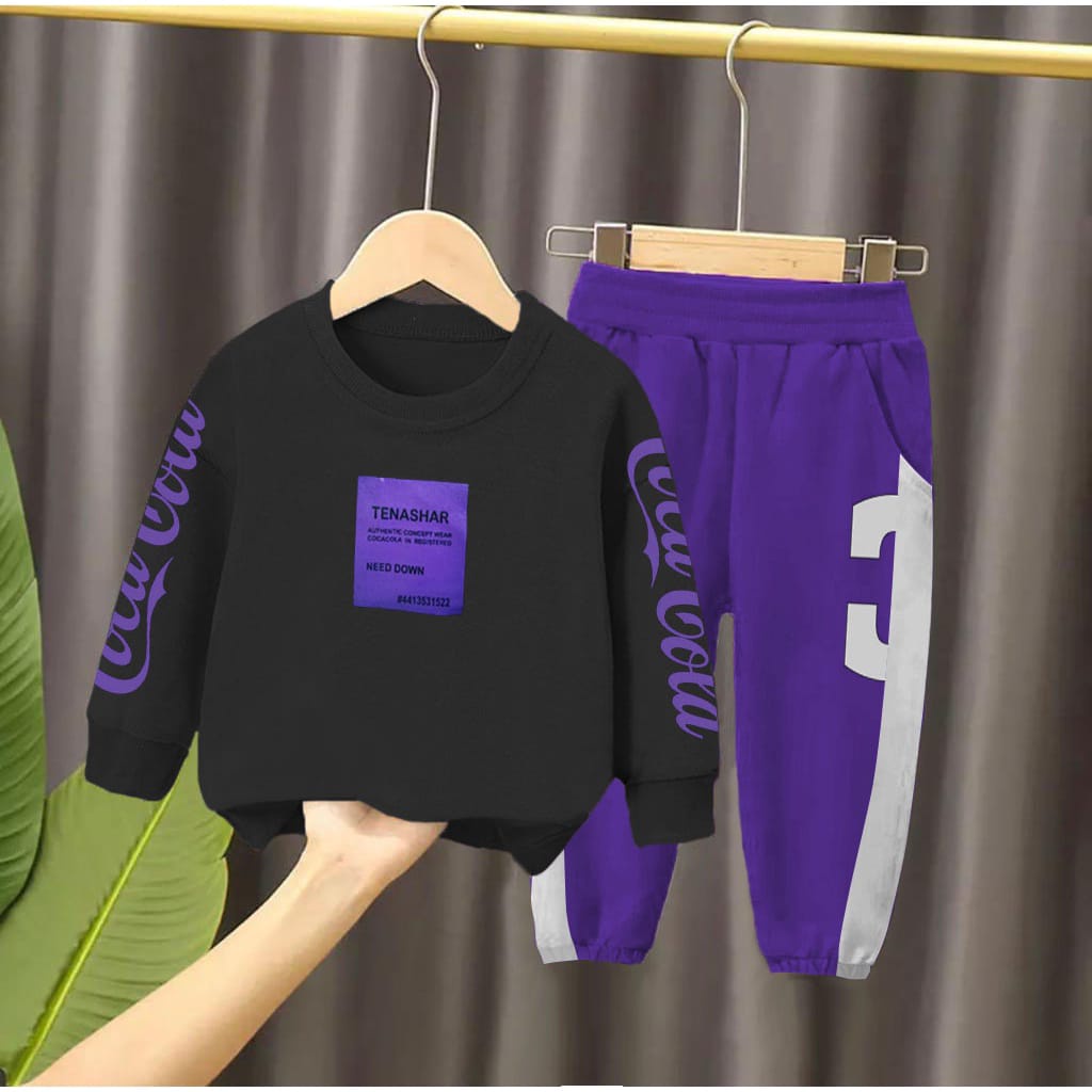 SETELAN SWEATER CARDIGAN BAYI ANAK (UNISEX) MOTIF COLA TENASHAR USIA 6 BULAN-5 TAHUN BAHAN BABYTERRY TERBARY TERLARIS TERMURAH/ SETELAN SWEATER CARDIGAN BAYI ANAK LAKI-LAKI/ SETELAN SWEATER CARDIGAN BAYI ANAK PEREMPUAN/ FASHION BAYI ANAK SWEATER CARDIGAN