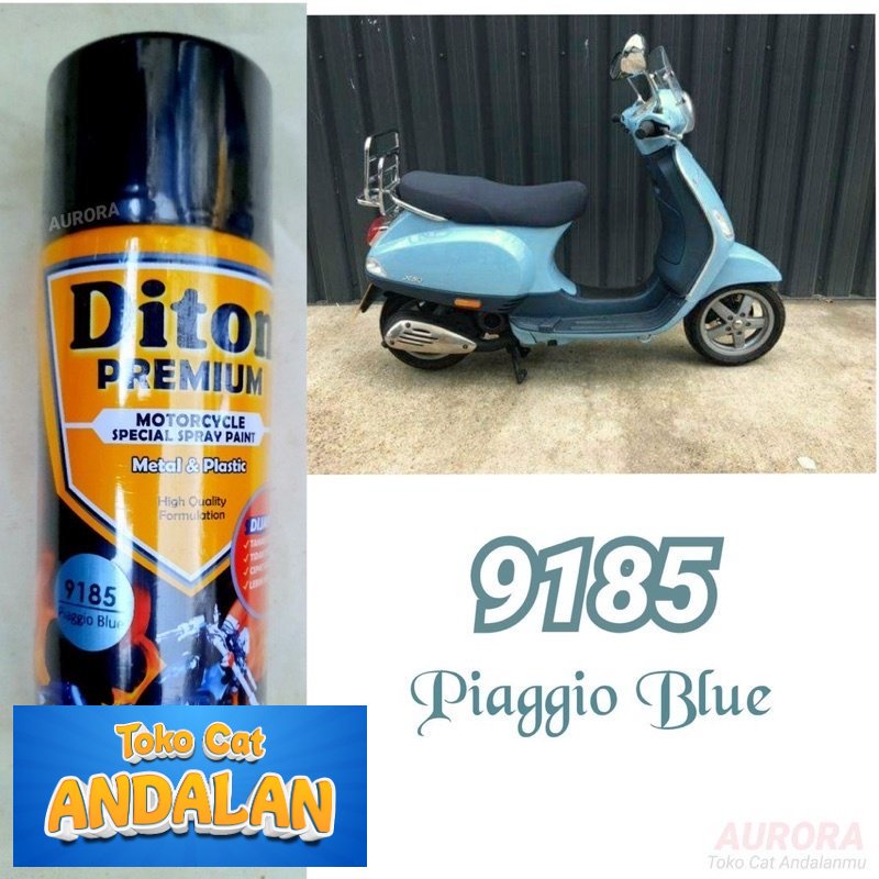

Toko Andalan - Pilox Diton Premium Piaggio Blue 9185 Vespa Biru Laut Metallic Metalik Muda Warna Telur Asin 400ml | Toko Andalan Mobil dan Motol