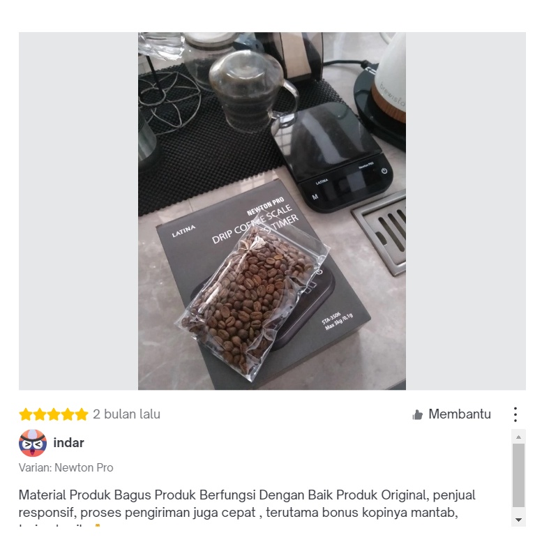 Latina Newton Pro Scale Timbangan Digital Coffee Kopi Teh Tea Dapur