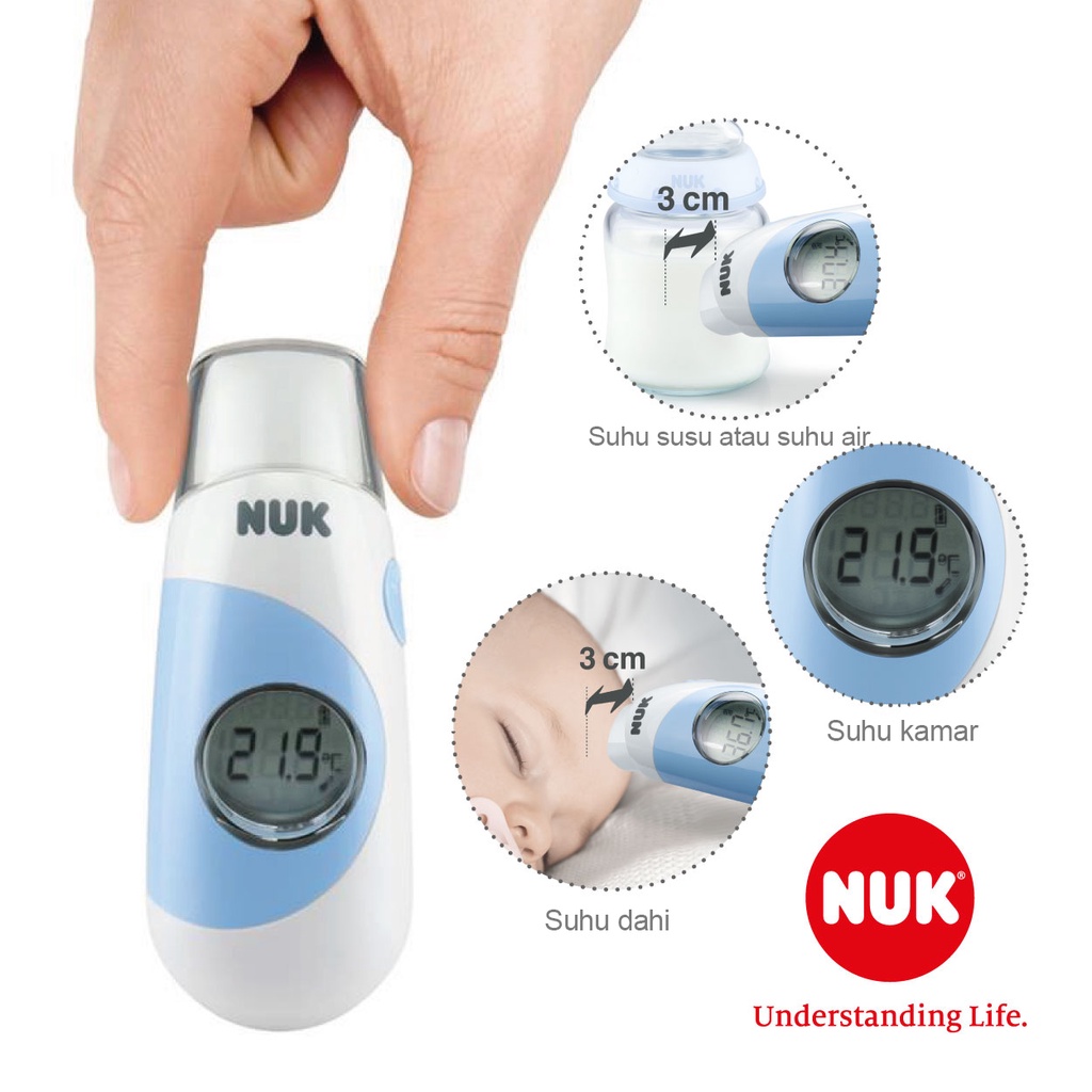 NUK Termometer Digital Infrared Bayi Alat Ukur Suhu Baby Thermometer Teson Homeliving