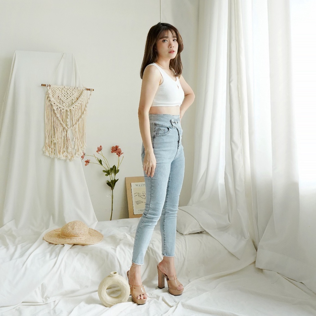 Korean Sport Bra Tanktop Wanita Basic Crop Tanktop 168