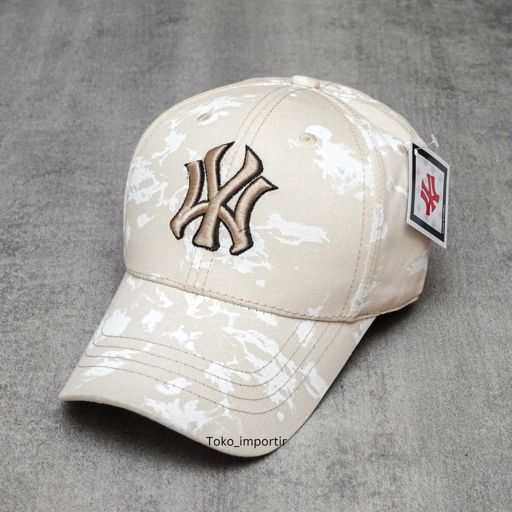 Topi NY MLB Baseball Fashion Pria Import Unisex Motif Corak