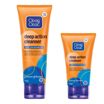 ✦SINAR✦Clean And Clear Facial Cleanser Deep Action Cleanser 50gr - 100gr