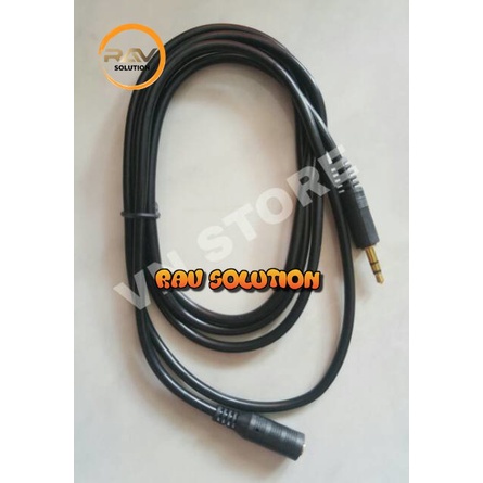 KABEL PERPANJANGAN AUDIO MALE - FEMALE (EXTENTION) 1.5M (GOLD PLATED)