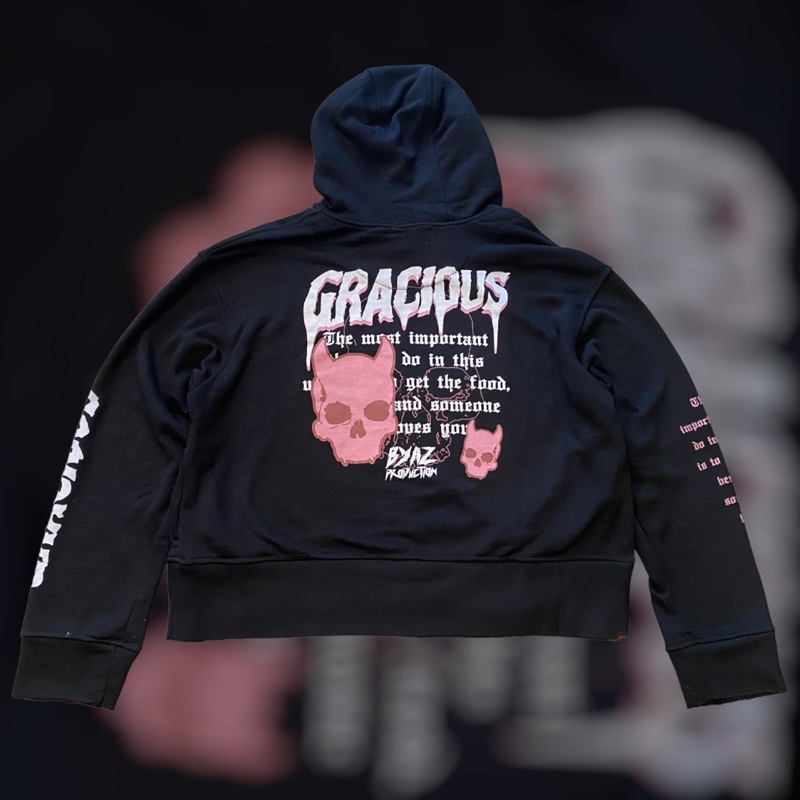 Hoodie BYAZ Crop Oversize Unfinished GRACIOUS X FAHRAT