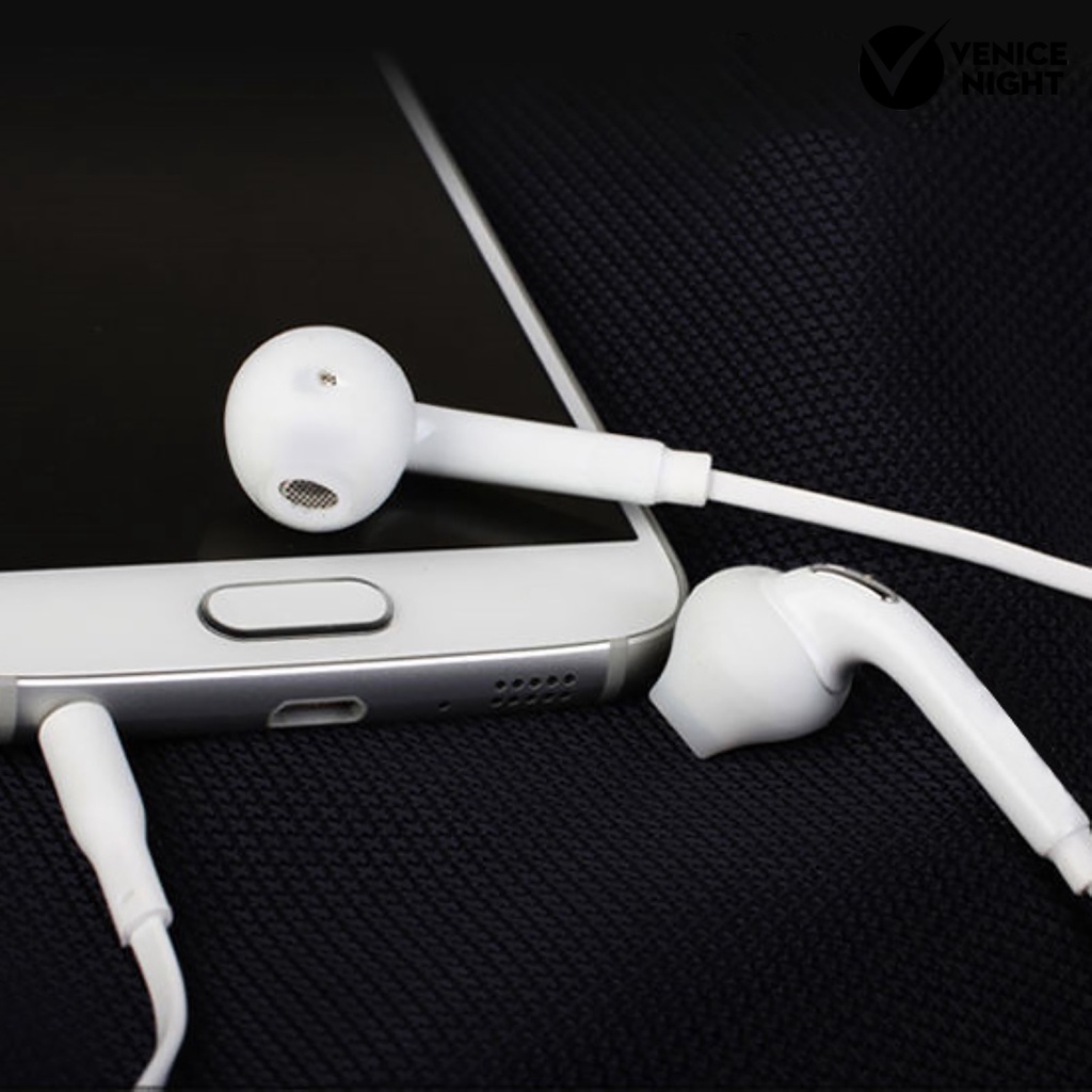 (VNEP) (Berkabel) Samsung Galaxy S6 Edge S7 3.5mm Earphone Kontrol Volume In-Ear dengan Mikrofon