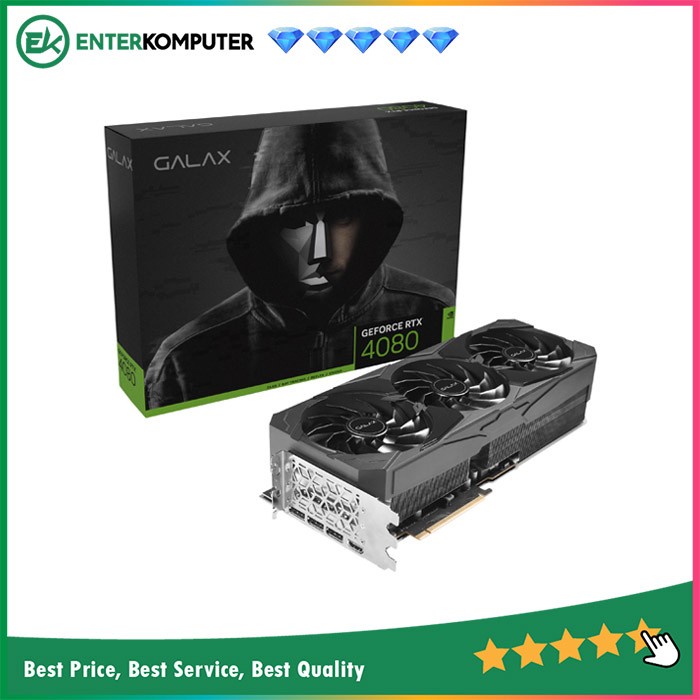 GALAX Geforce Rtx 4080 16gb Gddr6x SG(1-click Oc) - Argb Effect - Triple Fan - Garansi 3 Thn