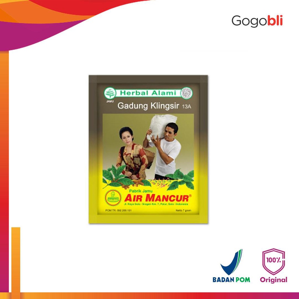 Air Mancur Serbuk Gadung Klingsir (10 sachet @7gr)