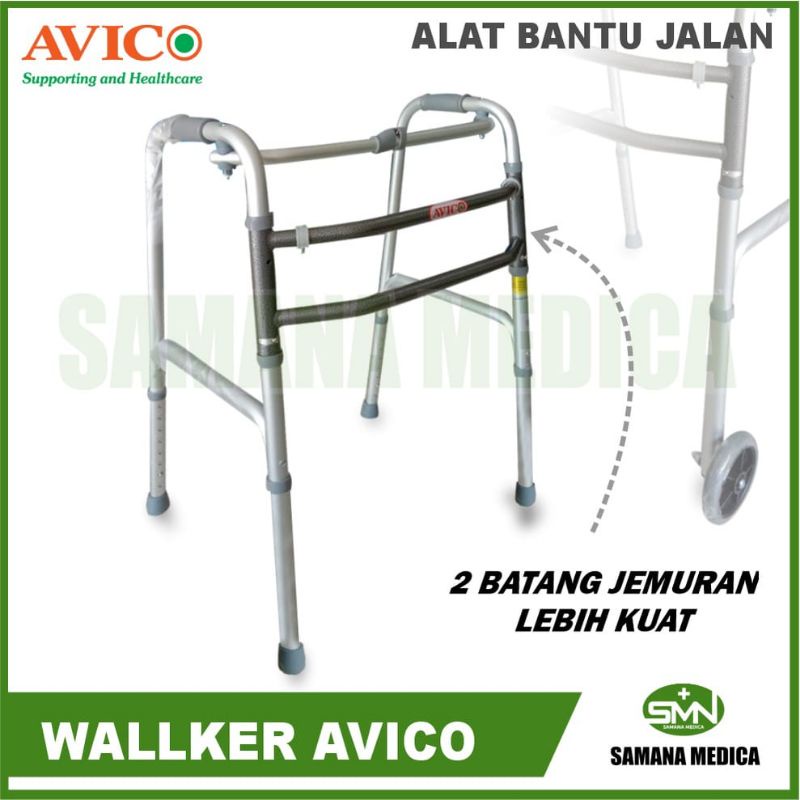 Walker tampa roda alat bantu jalan wolker