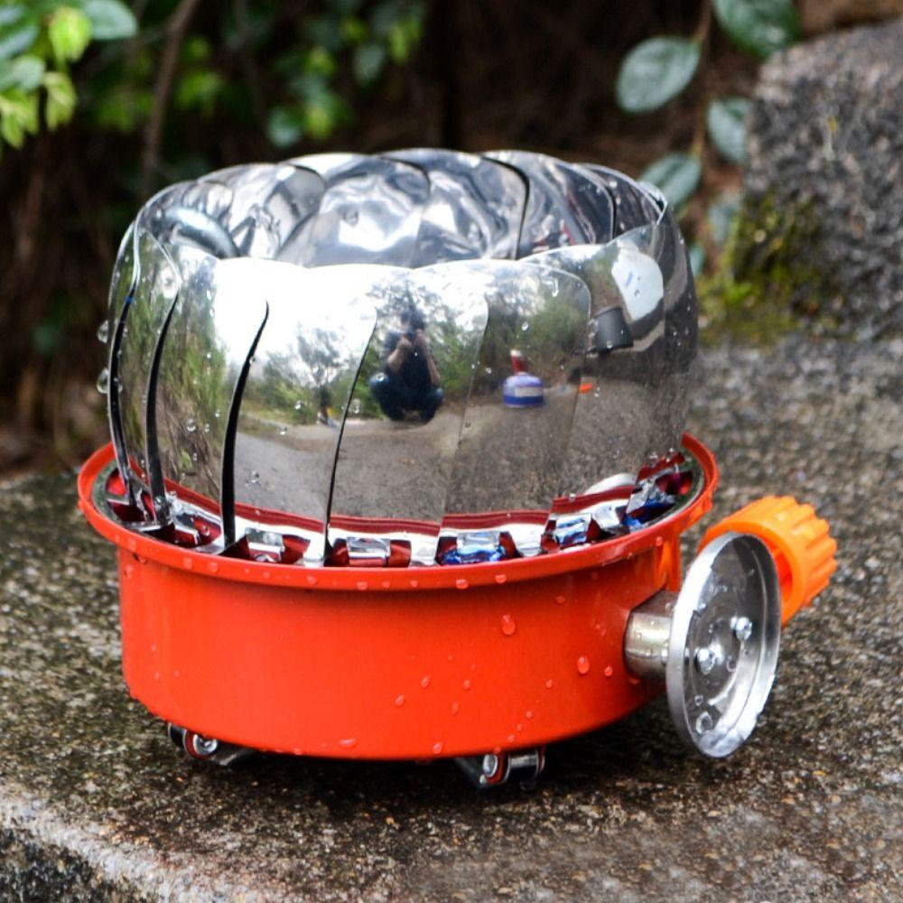 [Elegan] Kompor Butane Portable Windproof Cooking Untuk BBQ/Memancing Aksesoris Camping Outdoor Kompor Gas