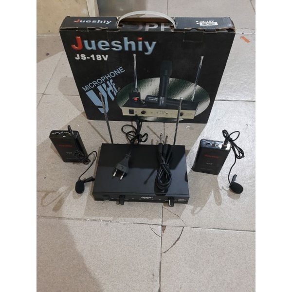 OBRAL Mic wireless 2 mic clip on / jepit jueshiy JS16V