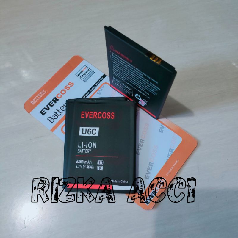 Baterai Batre Evercoss Cross U6C U 6C Original Battery Batrai Hp