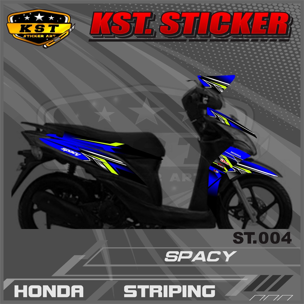 Striping Spacy - Sticker Striping Honda Spacy. ST.004