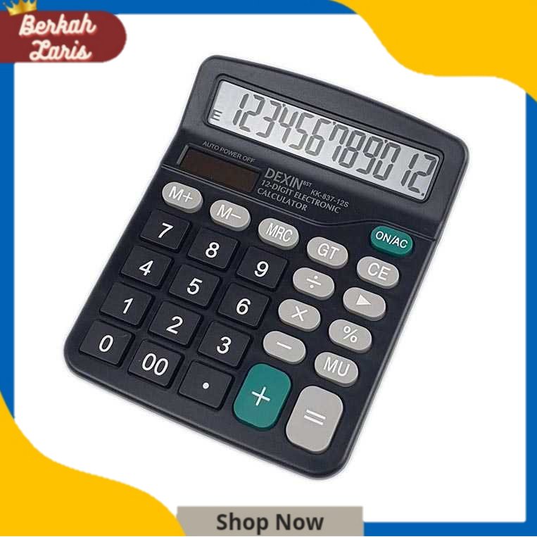 

DEXIN Kalkulator Elektronik 12 Digit - KK-837-12S Berkah Laris