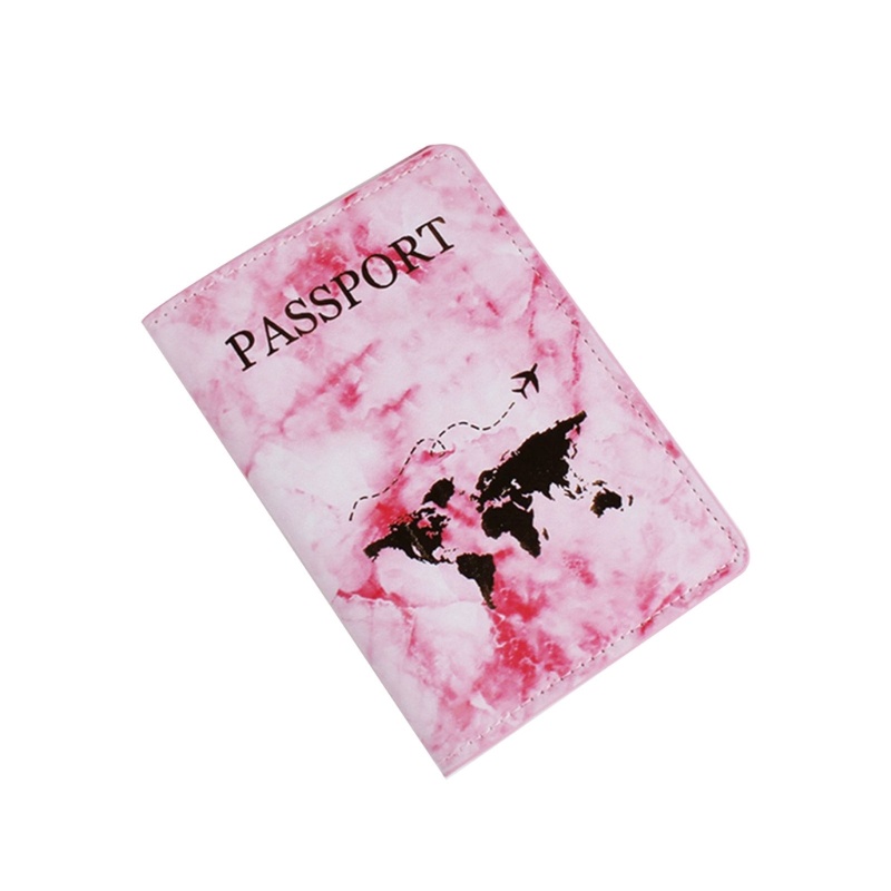 Gro Kulit PU Pasangan Kekasih Passport Holder Travel Card Case Cover Wedding