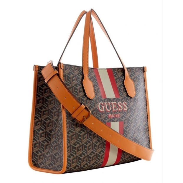 9.9 SALE | GUESSS Silvana Logo Book Tote Bag