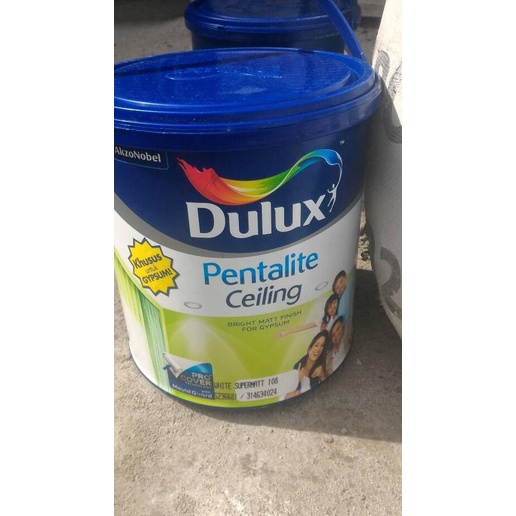 Cat Dulux Pentalite Ceiling Putih (5 Kg)
