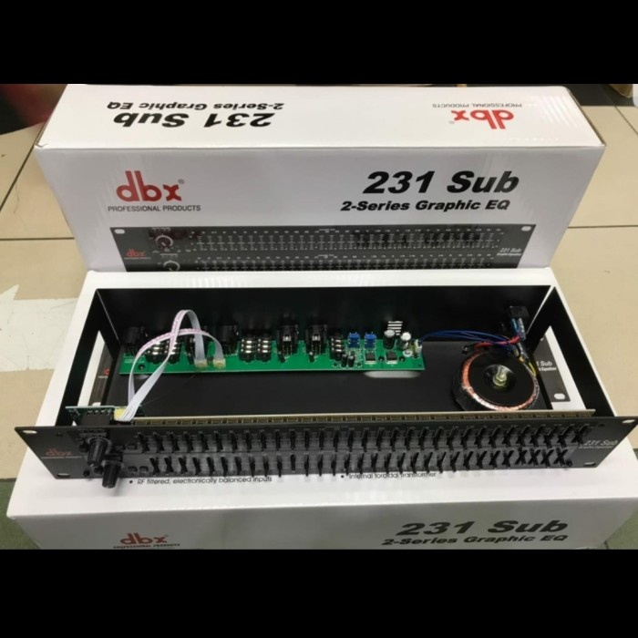 Soundsystem Equalizer Dbx 231+Subwoofer/Equaliser Dbx 231 Subwoofer
