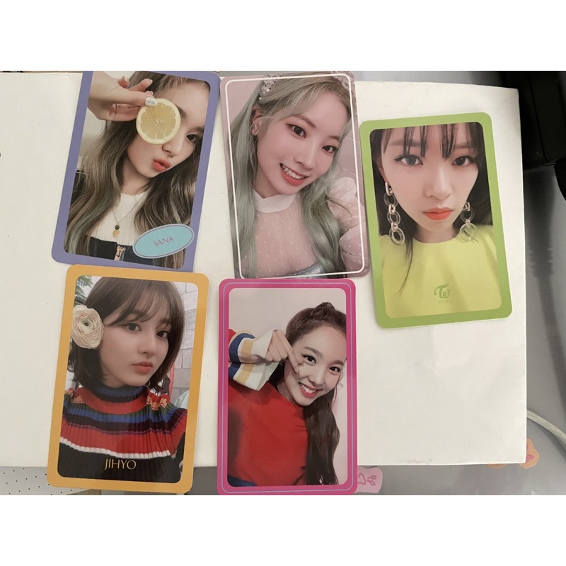 TWICE FANCY PC photocard Jeongyeon Dahyun Jihyo Sana Nayeon