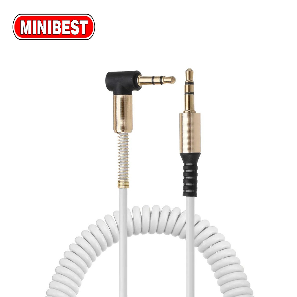 [MB] Kabel AUX Spring HiFi 3.5mm 4.9 Male Ke Male Untuk Headphone / MP3 / 4 / Handphone