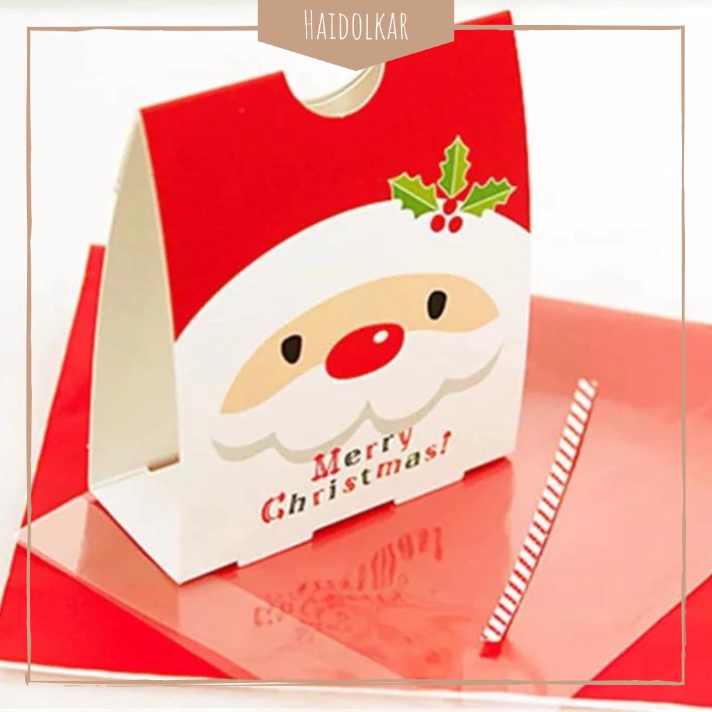 

Plastik snack natal packing souvenir santa kotak plastik cookies christmas