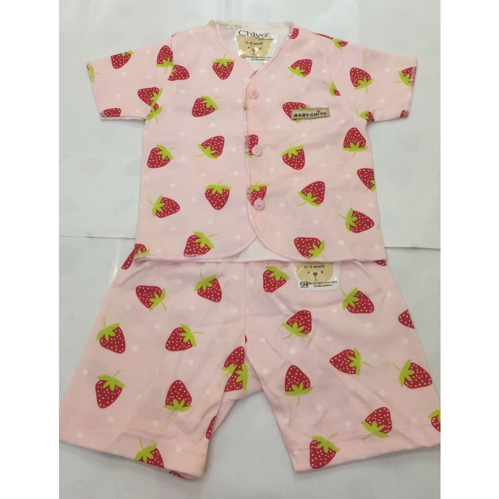 Chiyo Babywear Baju Pendek Celana Pendek - Baju Setelan Anak Perempuan